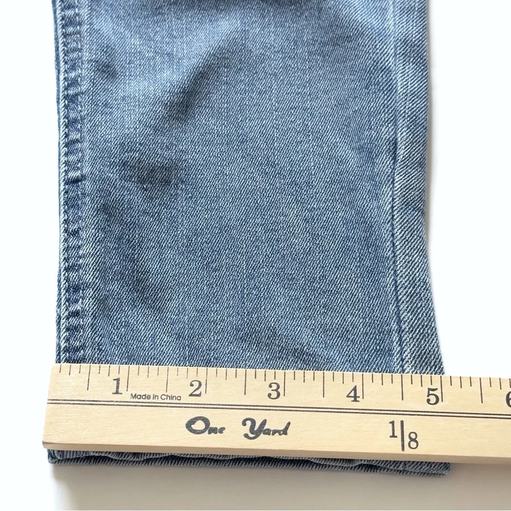 Democracy Ab Technology Skinny Jeans 8 Light Wash Mom Mid Rise Ankle Stretch